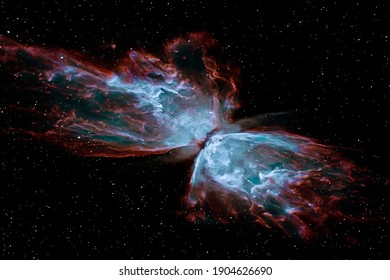 Der Schmetterlingsnebel, sterbender Sternnebel, Elemente dieses von der NASA bereitgestellten Bildes. Retuschiertes Bild.