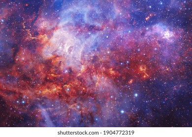 Galaksi yang mengagumkan di suatu tempat di luar angkasa. Wallpaper kosmik. Elemen gambar ini disediakan oleh NASA