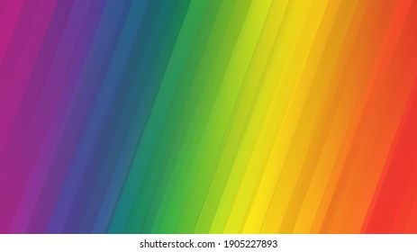 Kebanggaan gay, LGBTQ bergaris warna pelangi dengan latar belakang sedikit kabur.