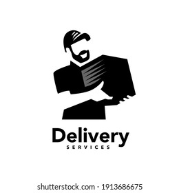 Blue Mail Bird Delivery Postman Monoline Logo, Graphic Templates - Envato  Elements