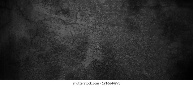 Textuur van donkergrijze betonnen muur, textuur van een grungy zwarte betonnen muur als achtergrond