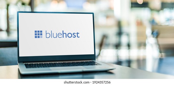Laptop Computer Displaying Logo of Bluehost Editorial Photography - Image  of illustrative, laptop: 209288562