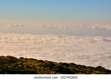Mar de Nubes、テネリフェ島、カナリア諸島の高山現象の海雲