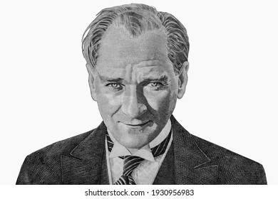 Mustafa Kemal Atatürk. Porträt des ersten Präsidenten der Türkei.