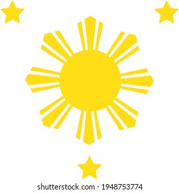 philippines star vector clipart