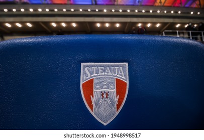 Steaua Bucarest Club Logo Symbol Romania League Football Abstract Design  Vector Illustration With Red Background 30711669 Vector Art at Vecteezy