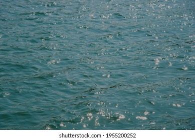 Surface of sparkle blue sea.