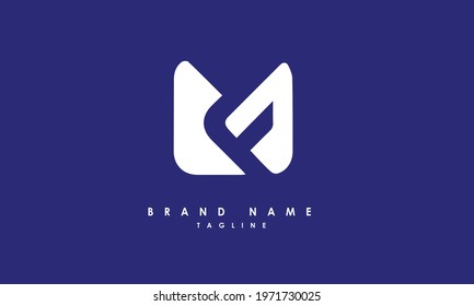 Letter MF Logotype Design for Company Name Colorful Swoosh. Vector Logo for  Business and Company Identity Stock Vector - Illustration of line, brand:  204245218