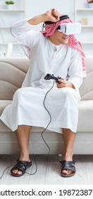 Arab man addicted to video games