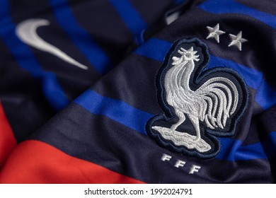 Download Caption: France National Football Team Logo - Symbol of French  Soccer Pride Wallpaper | Wallpapers.com