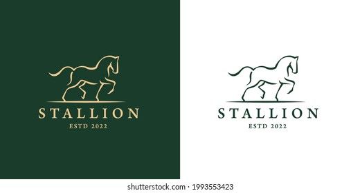 Horse premium logo design for luxury brands Vector Image