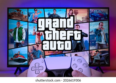 Logotipo Vetor Jogo Vídeo Grand Theft Auto Gta Grand Theft imagem vetorial  de FrameStud1o© 668638736