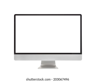 Pantalla de ordenador aislado sobre fondo blanco.