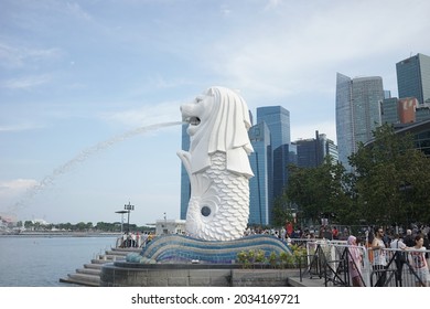 Singapore merlion for your vacation editing background