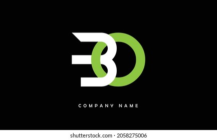 Letter ob, bo abstract company or brand Logo Design