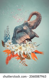 Elephant artwork 2K wallpaper download