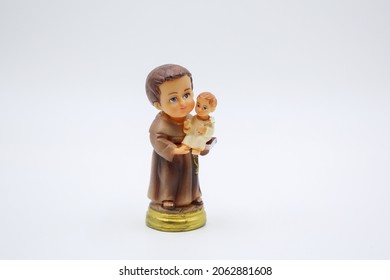 San Antonio con el Niño Jesús estatua religiosa católica