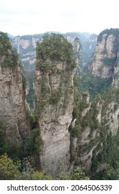 Zhangjiajie China. Een natuurlijke bezienswaardigheid in het National Forest Park in het Wulingyuan Scenic Area, bekend als een van de meest adembenemende nationale parken van China. Geïnspireerd op de scène in de film Avatar.