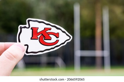 Seal of the kansas city chiefs football Royalty Free Vector