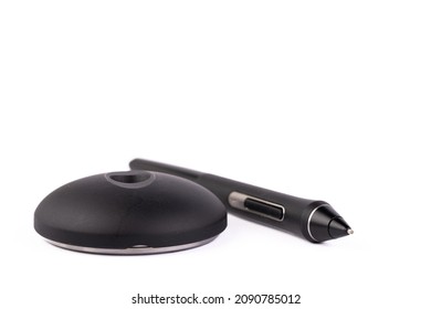 Black digital pen in white background