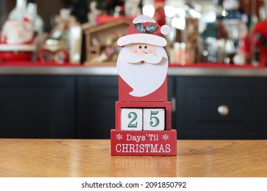 Kerstman Aftellen tot Kerstmis 25 dagen tot Kerstmis