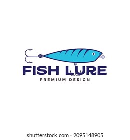 Premium Vector  Fishing lure logo design elegant logo for fishing