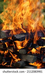 Fire flame firewood  fireplace wood