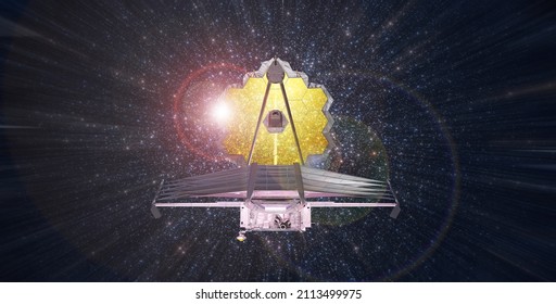 James-Webb-Weltraumteleskop-Mission zur Beobachtung des Universums. Diese Bildelemente wurden von der NASA bereitgestellt
