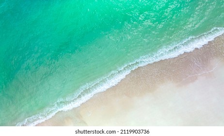 熱帯の波 水 海岸 砂浜 ビークグラウンド 空撮 ～夏の模様イメージ～