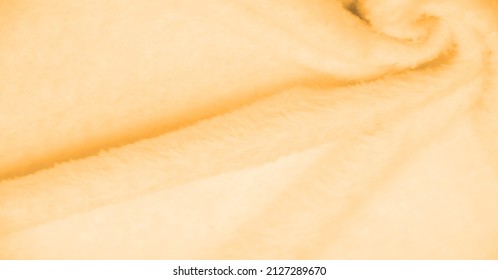 Beludru. Mewah. Kuning pucat. (dari peluche Prancis) - tekstil dengan tumpukan pendek atau tidur siang, sama seperti fustian atau beludru. Latar belakang tekstur bulu binatang putih, tekstur bulu halus mewah close-up.