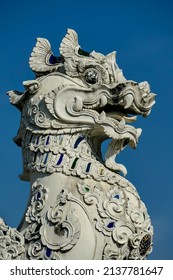 estatua de león chino en bangkok, tailandia, hermosa foto digital