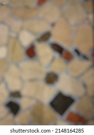 Defocused abstract background of beautiful mozaic terrazzo flooring.