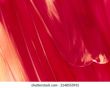 Red cosmetic texture background, make-up and skincare cosmetics cream product, luxury beauty brand, holiday flatlay design or abstract wall art and paint strokes