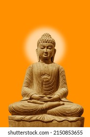 Eine wunderschöne Statue von Lord Buddha