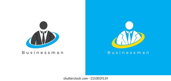 Premium Vector | World businessman logo template design