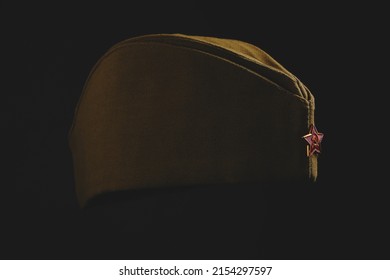 黒い背景に赤い星、ヘッドドレス軍人赤軍ソビエト連邦のキャップ