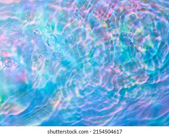 Fotokunst, regenbogenfarbene Wellen, bunter Hintergrund