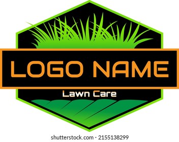 lawn care logo template