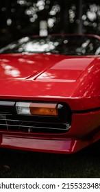 Detailopname van Ferrari-auto