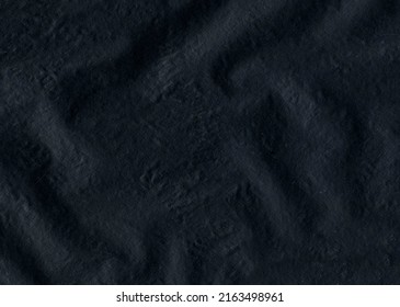 Ultra hd grote afbeelding van zwart zeer dun extra mat kopieerpapier met golvende rimpels en kleine stofdeeltjes, hoog gedetailleerde achtergrond voor presentaties materiaal mockup met kopieerruimte voor tekst