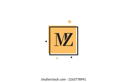 Letter mz logo monogram emblem style with crown vector image on VectorStock  | Monogram logo, ? logo, Lettering