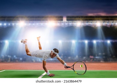 Tenista profesional. Técnica mixta