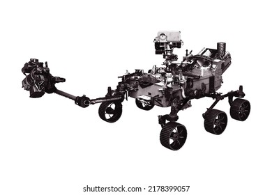 Mars-Rover isoliert auf weißem Hintergrund. Elemente dieses Bildes, bereitgestellt von der NASA. Foto in hoher Qualität