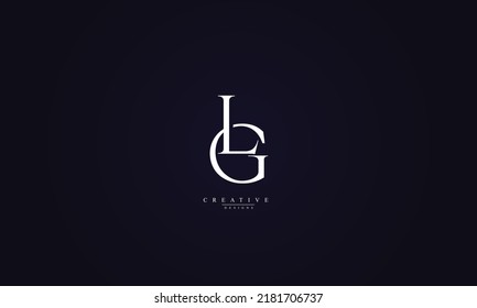 letters gl simple linked logo vector Stock Vector Image & Art - Alamy