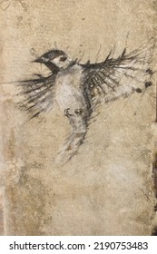 飛行中の鳥の描画
