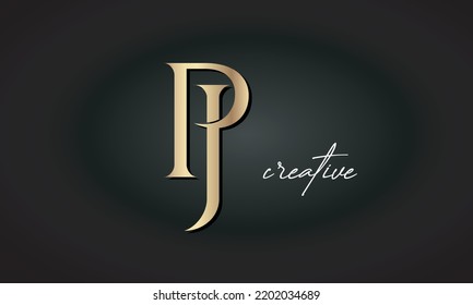 Pj Or Jp Alphabet Letters Abstract Logo Icon Vector Template Stock  Illustration - Download Image Now - iStock