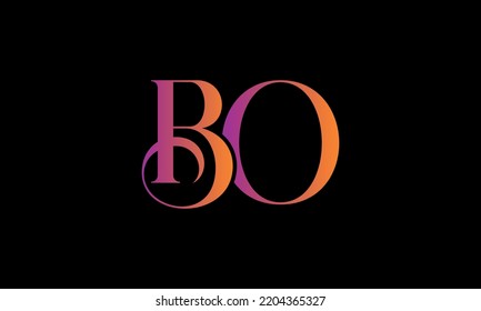 BO Letter Initial Logo Design Template Vector Illustration Stock Vector |  Adobe Stock