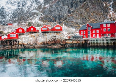 Village called A in Lofoten islands, Norway.