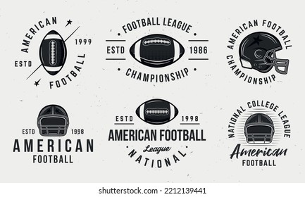 Premium Vector  American football logo vintage vector