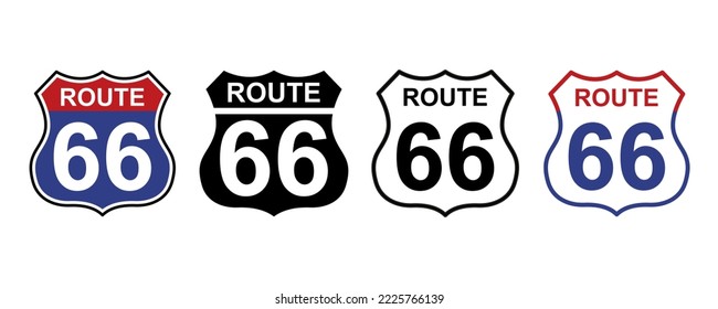 Route 66 Vector Art, Icons, and Graphics for Free Download